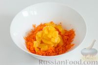 Десерт из апельсинов, ананасов и моркови