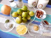 Салат с яблоком, брюссельской капустой и фундуком